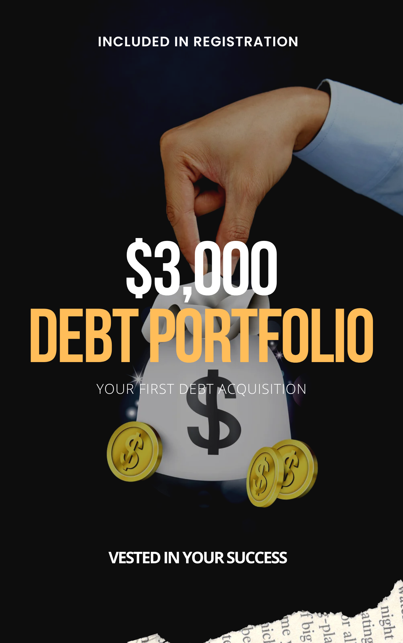 $3,000 DEBT PORTFOLIO - FREE with Webinar Purchase