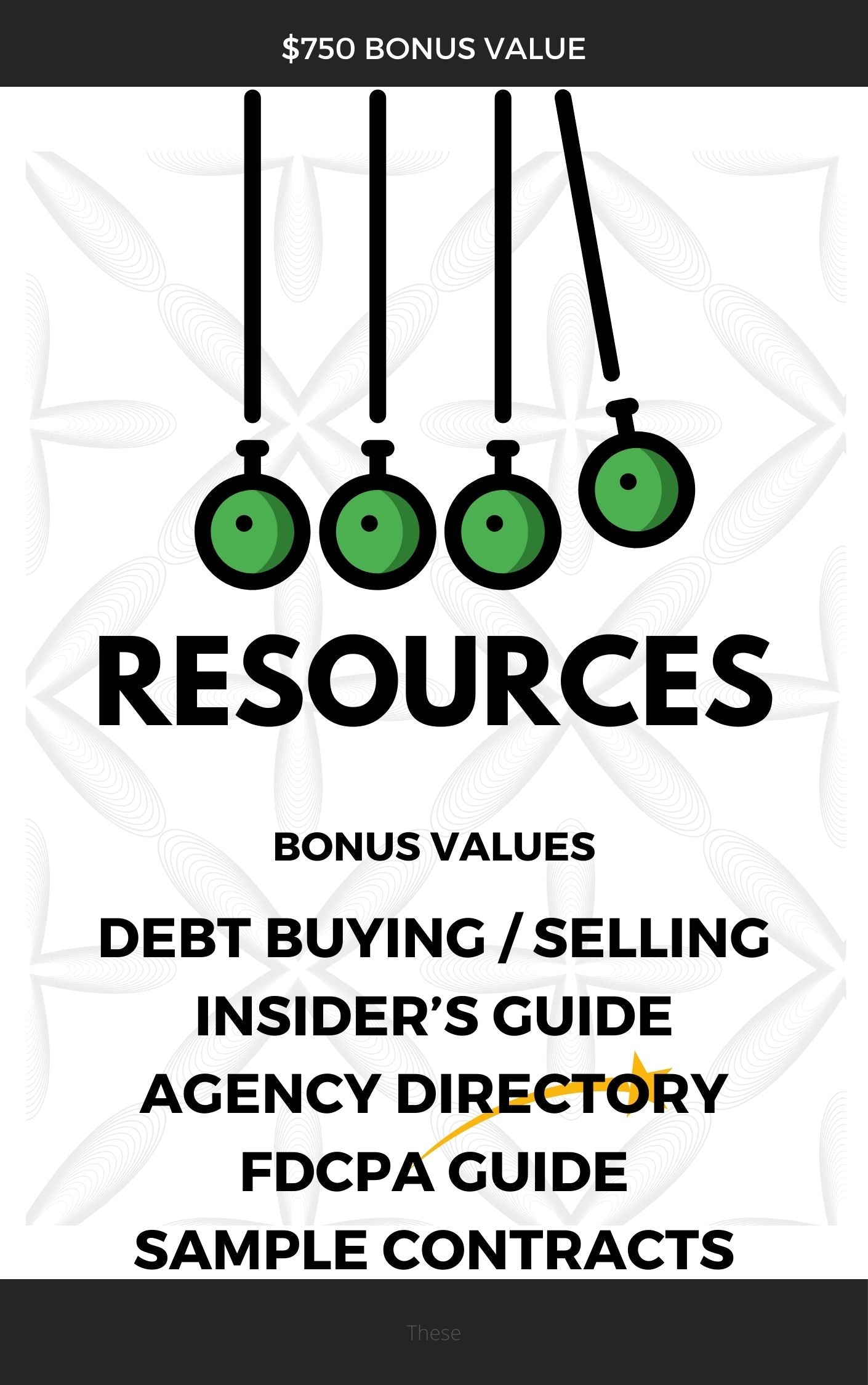 RESOURCES - FREE with Webinar Purchase
